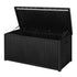 z 430L Outdoor Storage Box Bench Seat Toy Tool Shed Chest Black